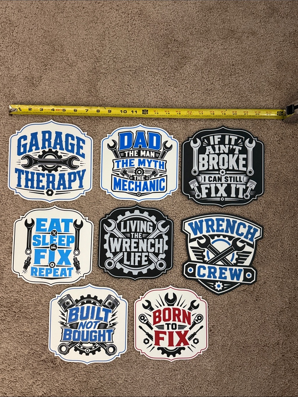 Lot of 8 Garage sign decor - Picture 2 of 10